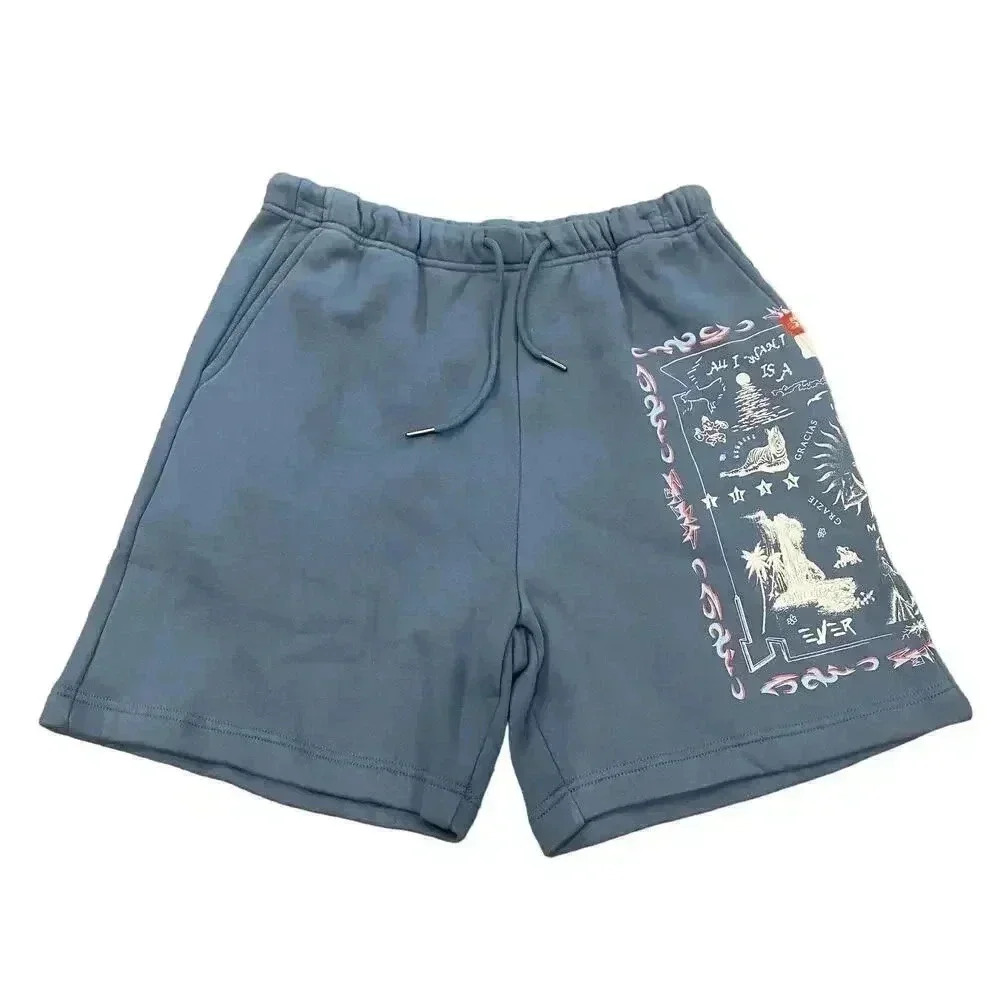 NWT Jungles Jungles Bandana Sweat Shorts Blue Size M Streetwear